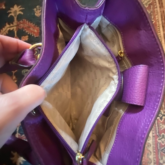 Michael Kors Purple Top handle 3 compartment tote - Picture 7 of 16